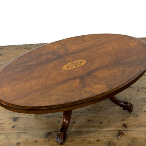 fig 2. Antique Mahogany Inlay Coffee Table