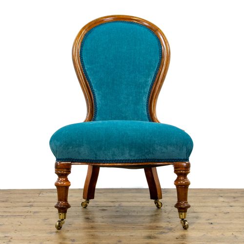 fig 1. Antique Balloon Back Upholstered Chair