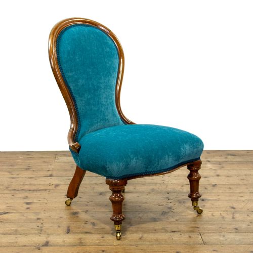Antique Balloon Back Upholstered Chair