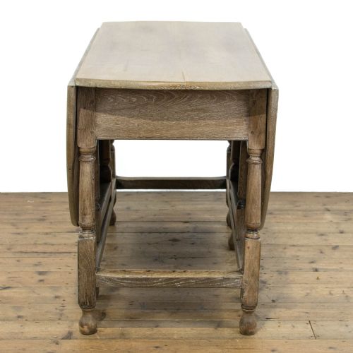 fig 1. Antique Light Oak Gateleg Table