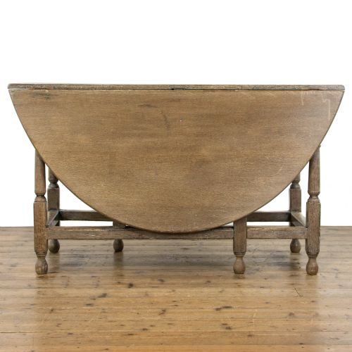 fig 2. Antique Light Oak Gateleg Table