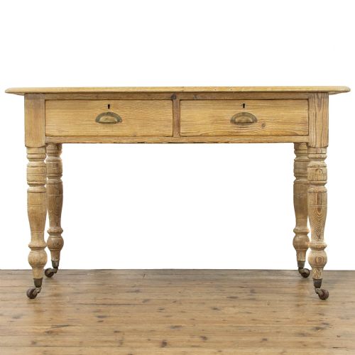 Edwardian Antique Pine Writing Table