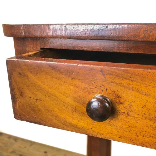 fig 1. Victorian Mahogany Two Drawer Side Table
