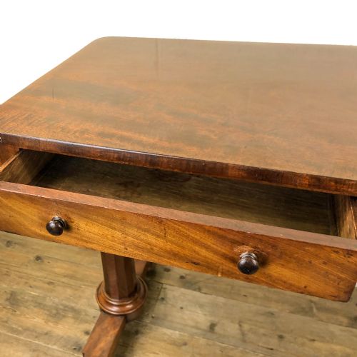 fig 2. Victorian Mahogany Two Drawer Side Table
