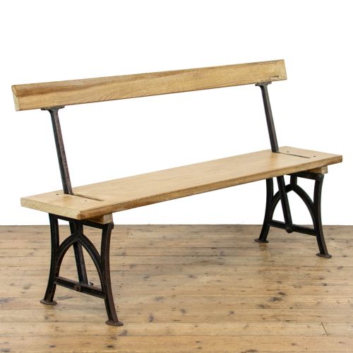 Antique Flip Over Pitch Pine Bench