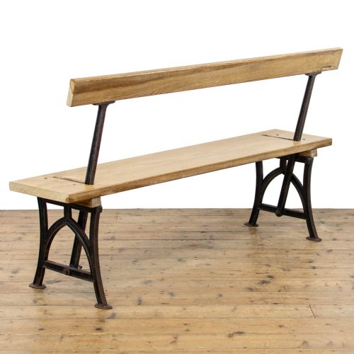 fig 1. Antique Flip Over Pitch Pine Bench