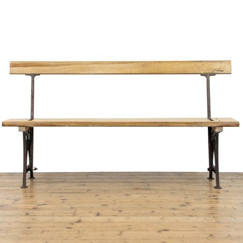fig 2. Antique Flip Over Pitch Pine Bench