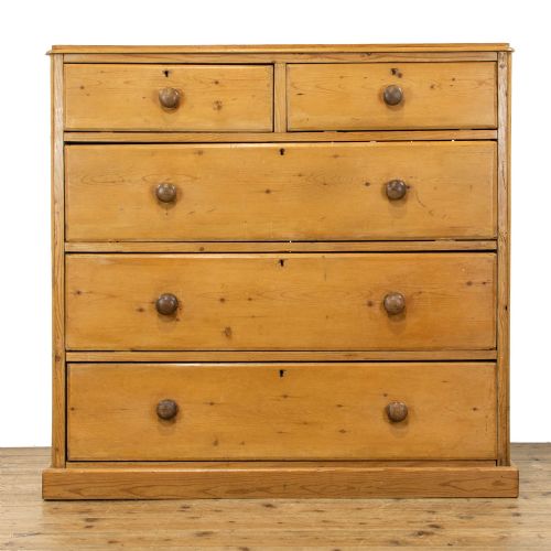 Narrow Antique Pine Chest of Drawers