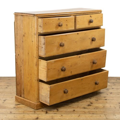 fig 2. Narrow Antique Pine Chest of Drawers