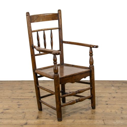 Antique Oak Farmhouse Armchair