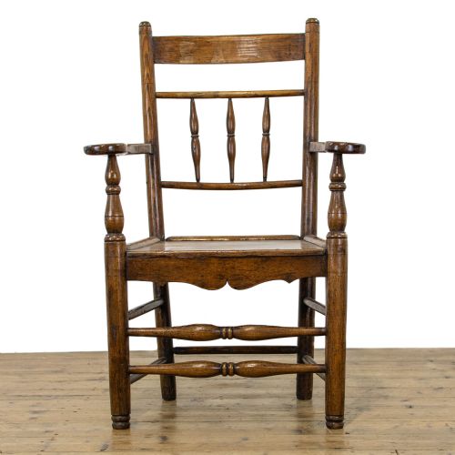 fig 1. Antique Oak Farmhouse Armchair