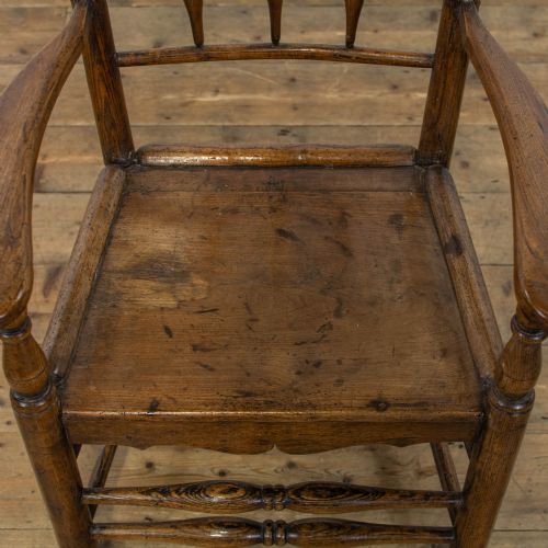 fig 2. Antique Oak Farmhouse Armchair