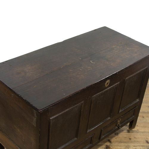 fig 1. 18th Century Antique Oak Mule Chest