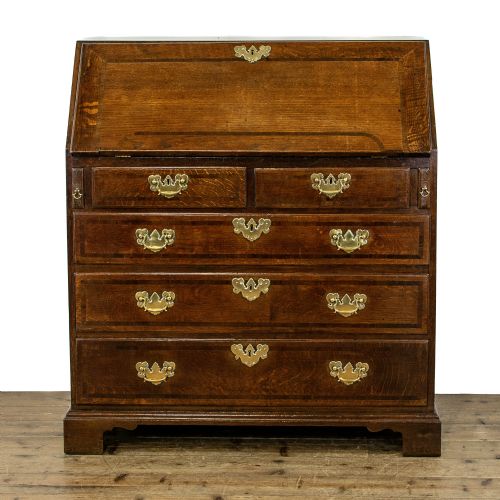 George III Antique Oak Bureau