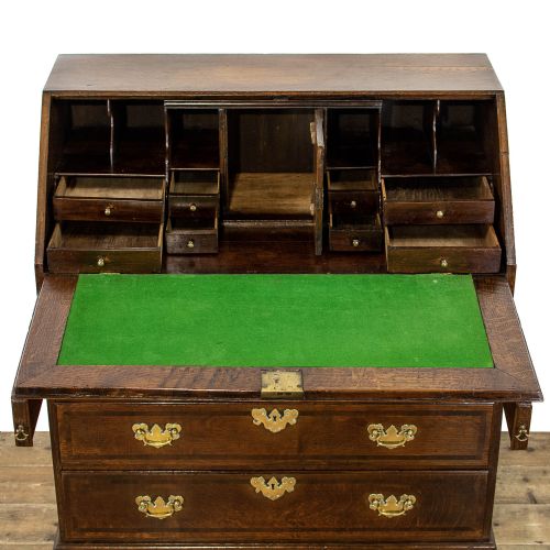 fig 2. George III Antique Oak Bureau