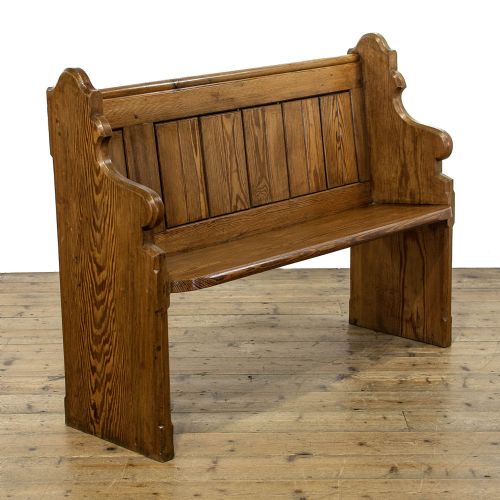 Antique Pitch Pine Pew