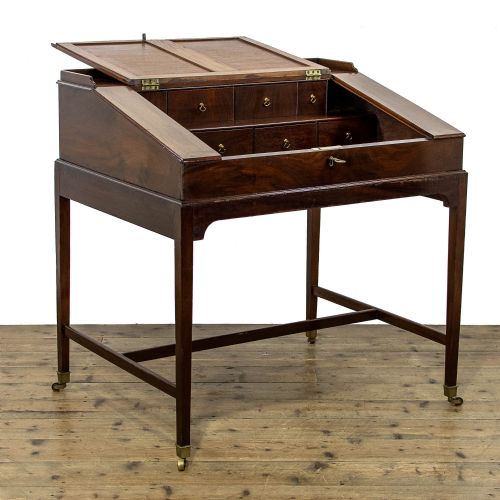 fig 1. Antique Mahogany Clerk’s Desk
