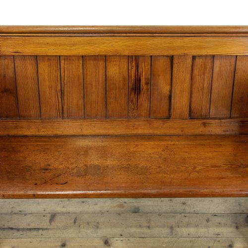 fig 2. Antique Pitch Pine Pew