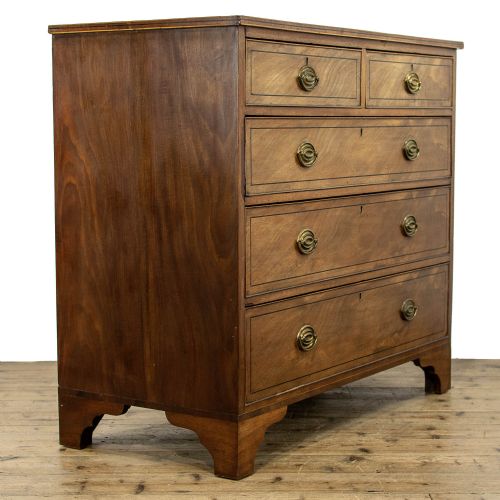 fig 1. Georgian Antique Mahogany Chest of Drawers