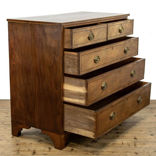 fig 2. Georgian Antique Mahogany Chest of Drawers