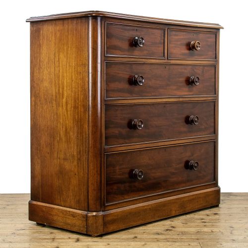 fig 1. Victorian Antique Mahogany Chest of Drawers