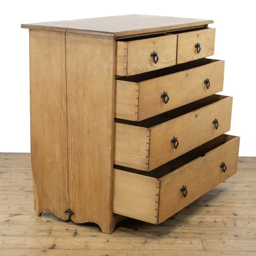fig 2. Edwardian Antique Ash Chest of Drawers