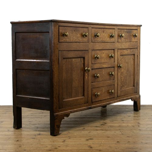 fig 2. Antique Welsh Oak Dresser Base Sideboard