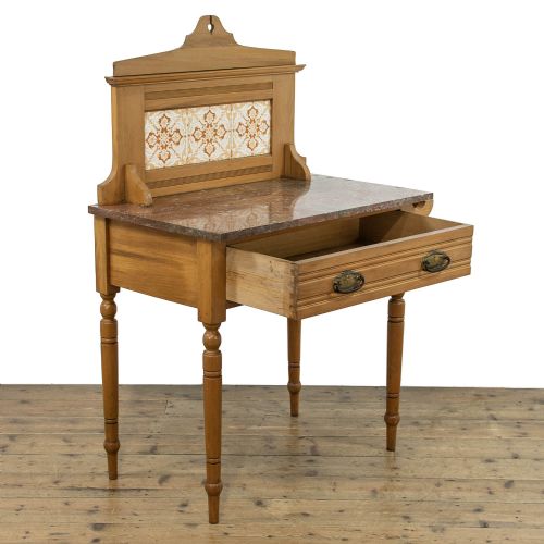 fig 2. Victorian Satinwood and Marble Antique Washstand