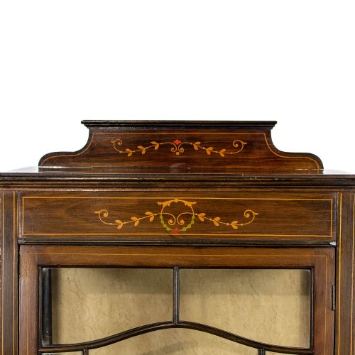 fig 1. Edwardian Antique Mahogany Glass Display Cabinet