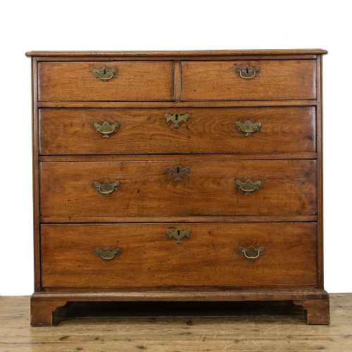 Georgian Antique Elm Chest of Drawers