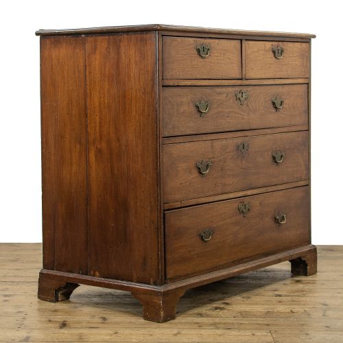 fig 1. Georgian Antique Elm Chest of Drawers