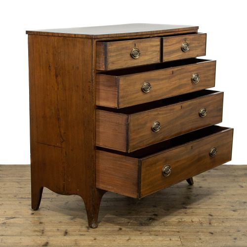 fig 1. Regency Antique Mahogany Chest of Drawers