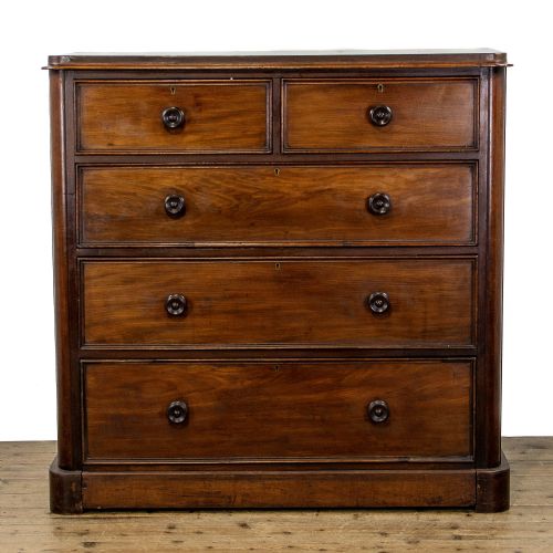 fig 1. Victorian Antique Mahogany Chest of Drawers