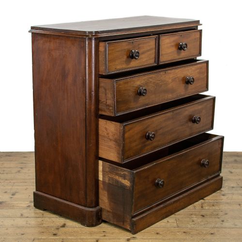 fig 2. Victorian Antique Mahogany Chest of Drawers