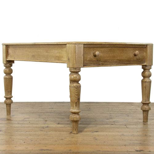 fig 1. Victorian Antique Scrubbed Pine Kitchen Table