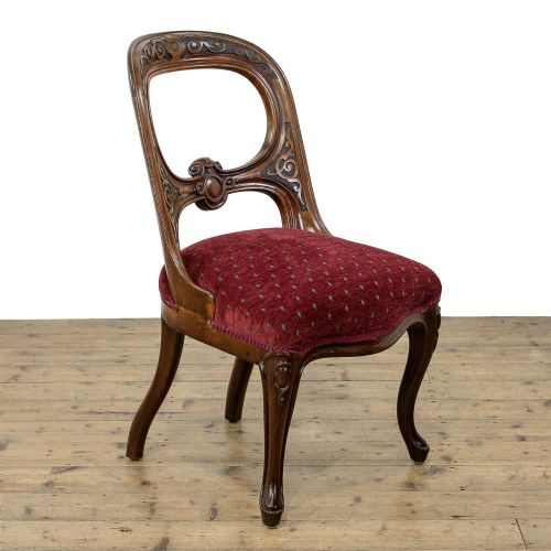 fig 2. Set of Four Victorian Antique Carved Walnut Dining Chairs