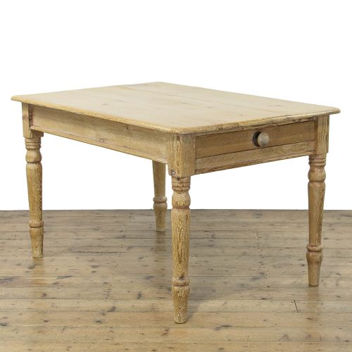 fig 1. Victorian Antique Pine Scrub Top Kitchen Table