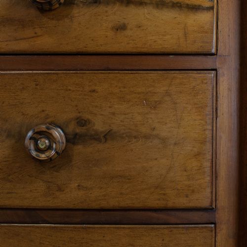 fig 2. Large Antique Mahogany Bow Fronted Chest of Drawers