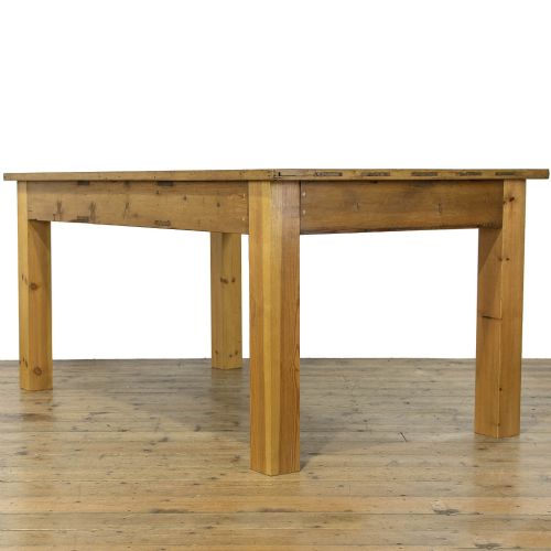 fig 2. Large Antique Pine Kitchen Table or Work Table