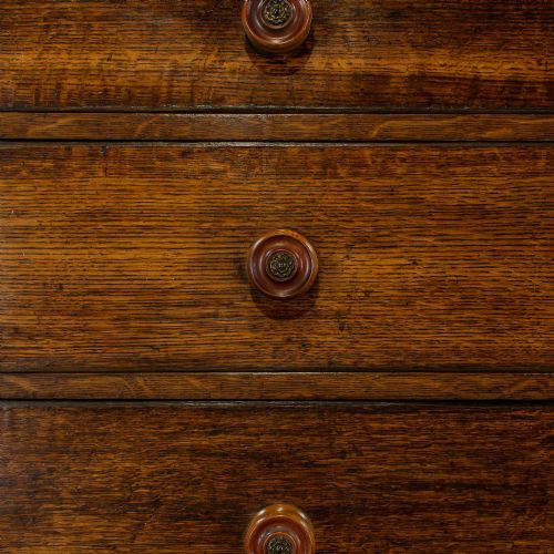 fig 2. Antique Oak Chest of Drawers