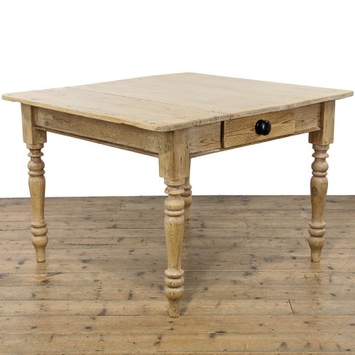 fig 1. Antique Pine Farmhouse Kitchen Table 