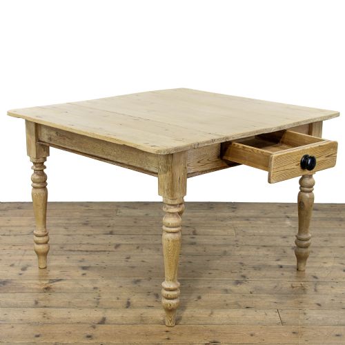 fig 2. Antique Pine Farmhouse Kitchen Table 