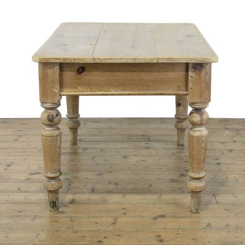 fig 2. Antique Rustic Pine Kitchen Table or Dining Table