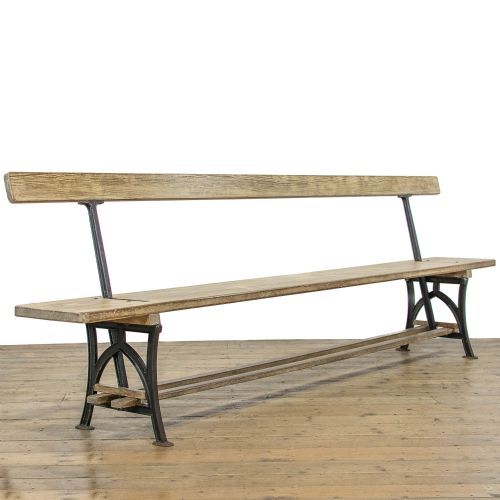 fig 1. Antique Pitch Pine Bench