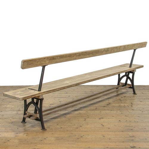fig 2. Antique Pitch Pine Bench