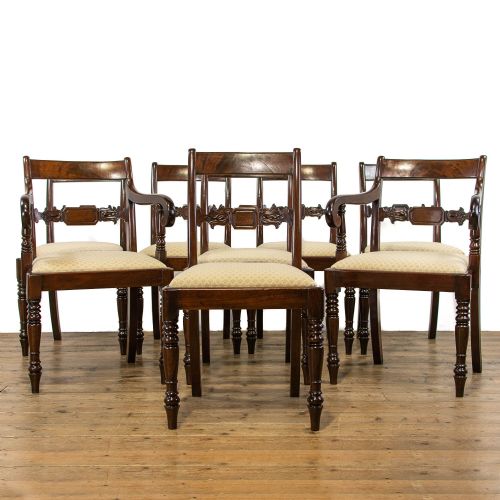 fig 1. Set of Eight Antique Mahogany Dining Chairs