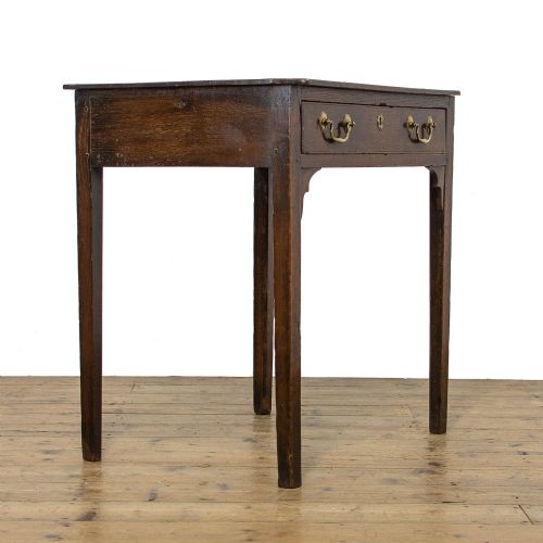 fig 1. 19th Century Antique Oak Lowboy Table