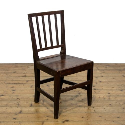 fig 2. Set of Five Antique Welsh Oak Farmhouse Chairs
