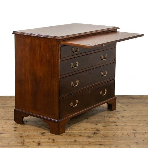 fig 2. 19th Century Antique Mahogany Bachelor's Chest of Drawers