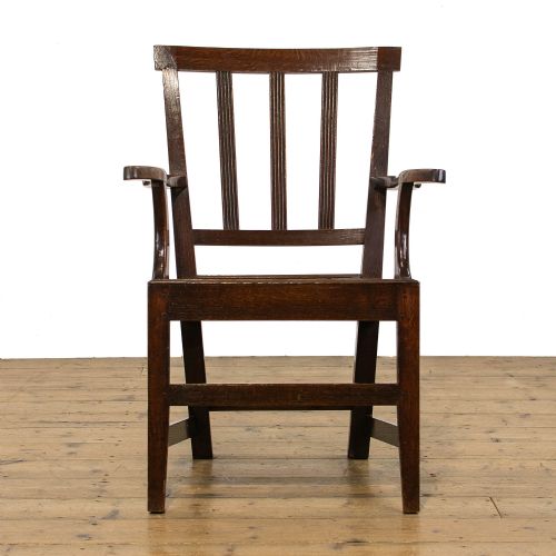 fig 1. Antique Welsh Oak Farmhouse Fireside Armchair
